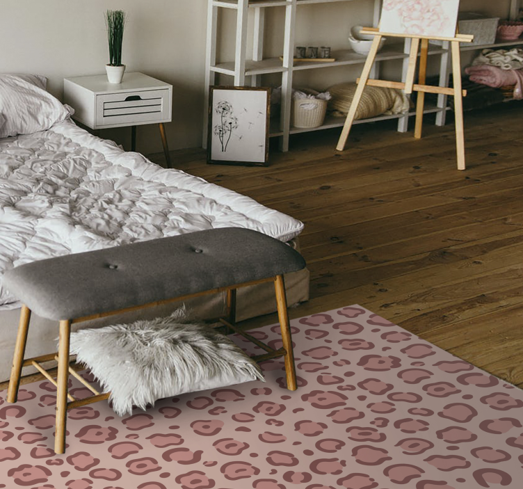 Leopardo taškai gyvūnų spaudos vinilo kilimėlis - „Tenstickers“