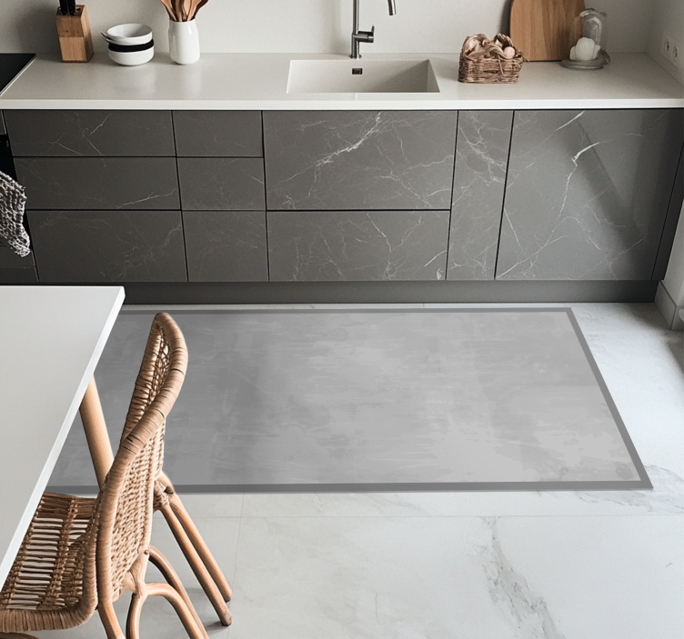 Lygus pilkas kilimas virtuvei - „Tenstickers“