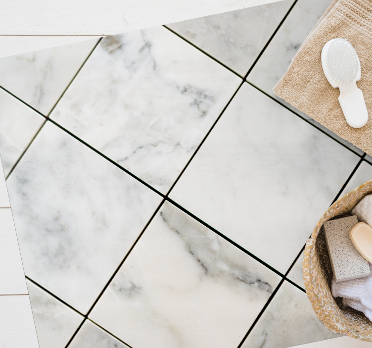 Marmurinės tekstūros plytelės modernus kilimas - „Tenstickers“