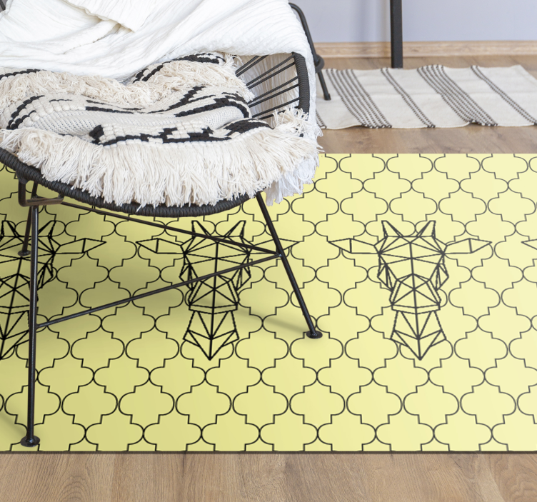 Mažas žirafos rašto šiaurinis vinilo kilimas - „Tenstickers“