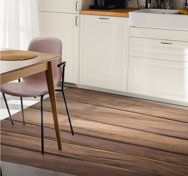 Medinės horizontalios lentos svetainės kilimas - „Tenstickers“