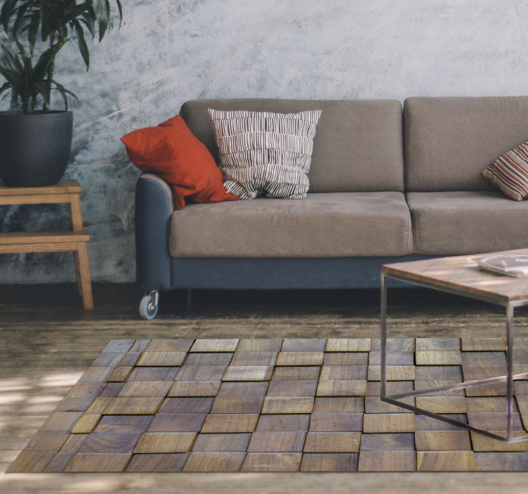 Medinis skydelis 3d tekstūros medžio efekto vinilo kilimas - „Tenstickers“