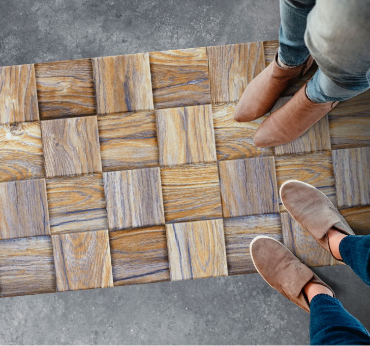 Blokinis stilius medžio efekto kilimas - „Tenstickers“