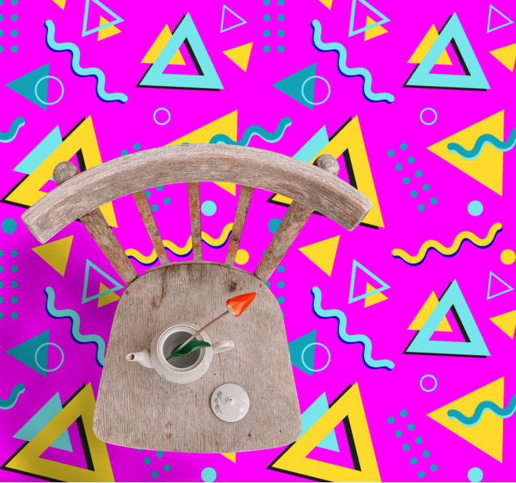 Memphis retro 80 vintažinis kilimėlis - „Tenstickers“