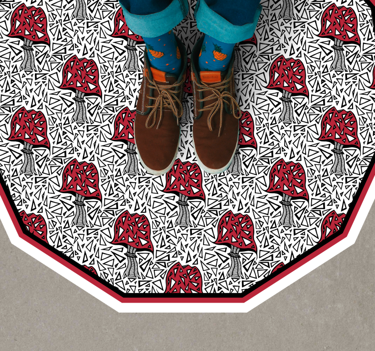 Meninis grybo motyvas gamtos vinilinis kilimas - „Tenstickers“