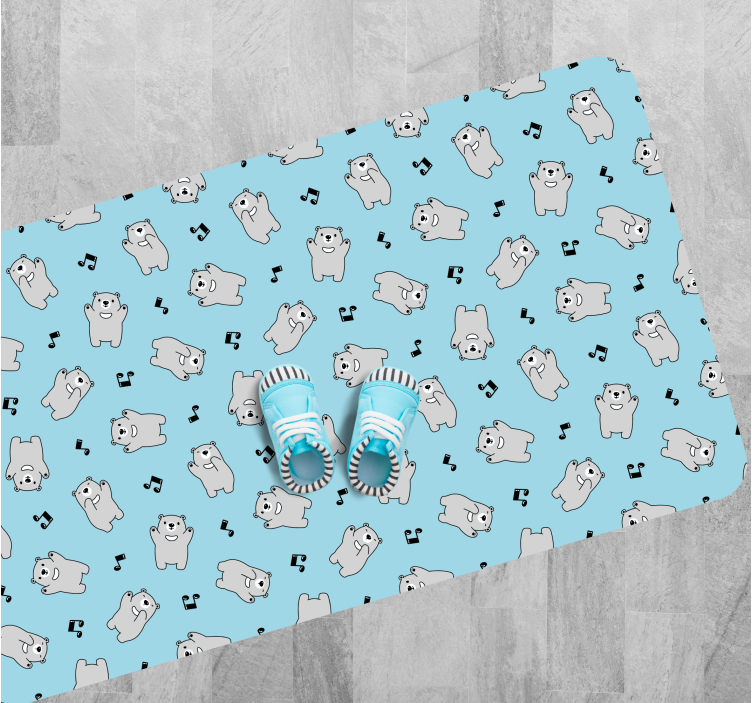 Mieli meškų personažai kilimas vaiko kambariui - „Tenstickers“