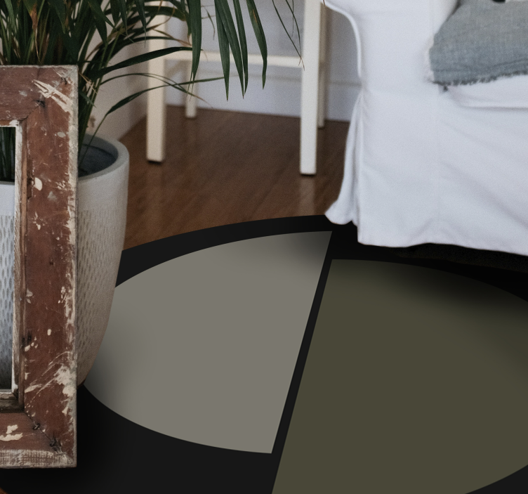 Minimalistinis kilimas dviejų spalvų ovalus - „Tenstickers“