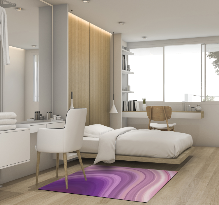 Modernus abstraktus purpurinis pvc kilimas - „Tenstickers“