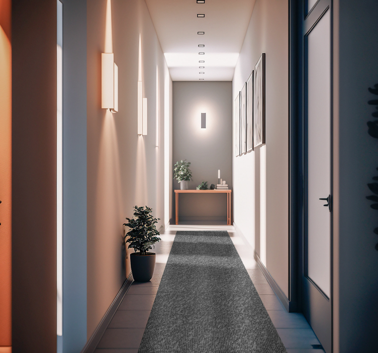 Monochrominis pilkas audinys modernus vinilinis kilimas - „Tenstickers“