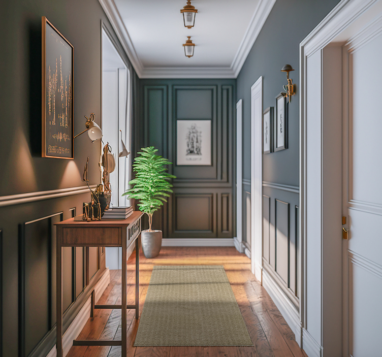 Monocolor beige audinys modernus vinilinis kilimas - „Tenstickers“