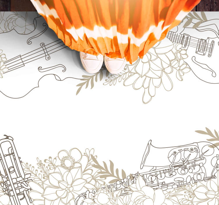 Gėlių rašto kilimėlis muzikiniam aranžavimui - „Tenstickers“