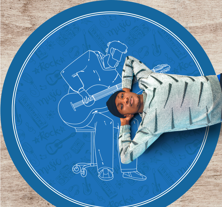 Muzikiniai vibracijos tekstūrinis vinilinis kilima - „Tenstickers“