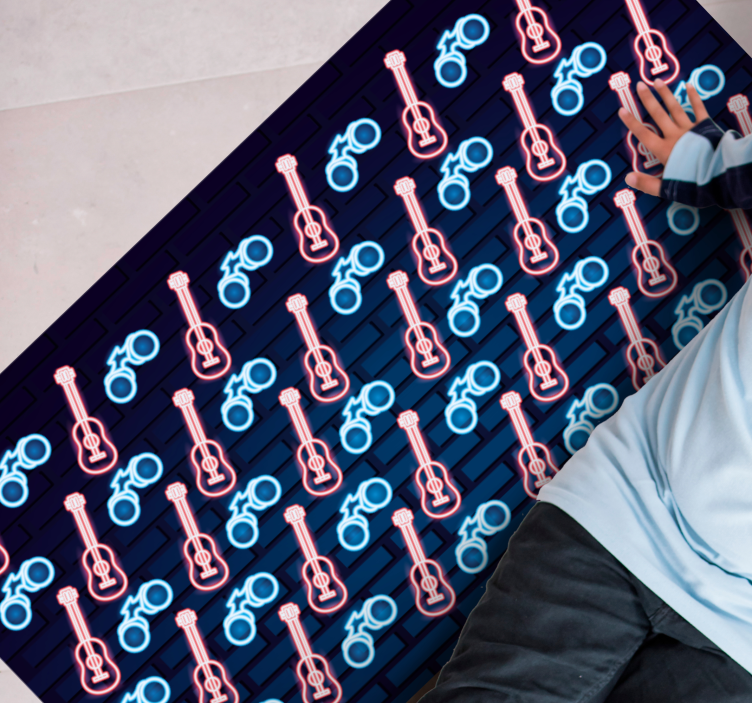 Muzikos įkvėpti raštai paaugliams vinilo kilimėlis - „Tenstickers“