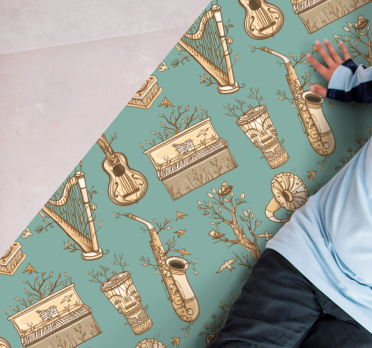 Muzikos instrumentų idėja vinilinis kilimėlis - „Tenstickers“