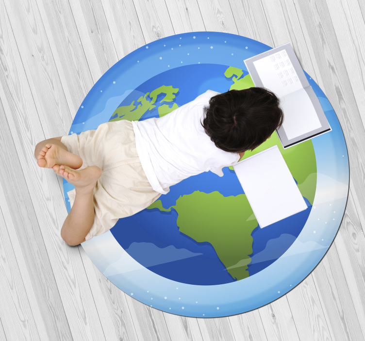 Nuostabus apskritas vinilo kilimas iš žemės rutulio - „Tenstickers“