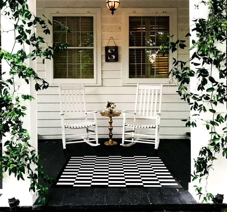 Optinių iliuzijų juostos geometriniai stalo padekliukai - „Tenstickers“