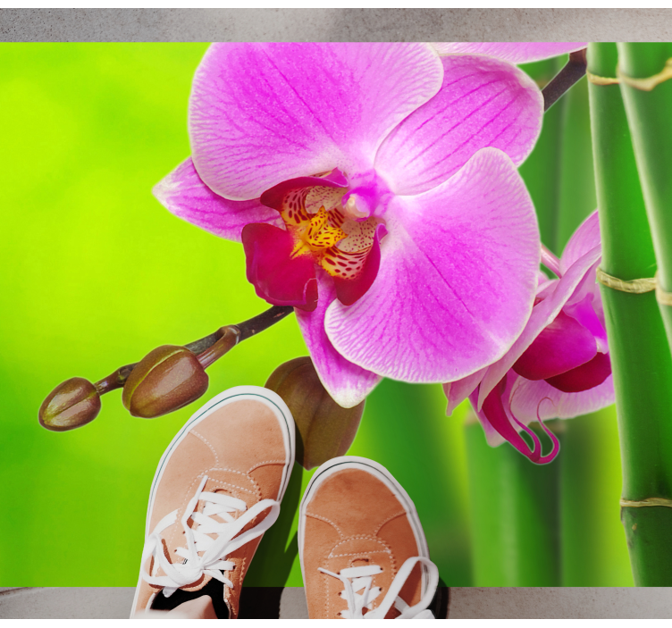 Orchidėjų žiedų džiaugsmas gėlių rašto kilimėlis - „Tenstickers“