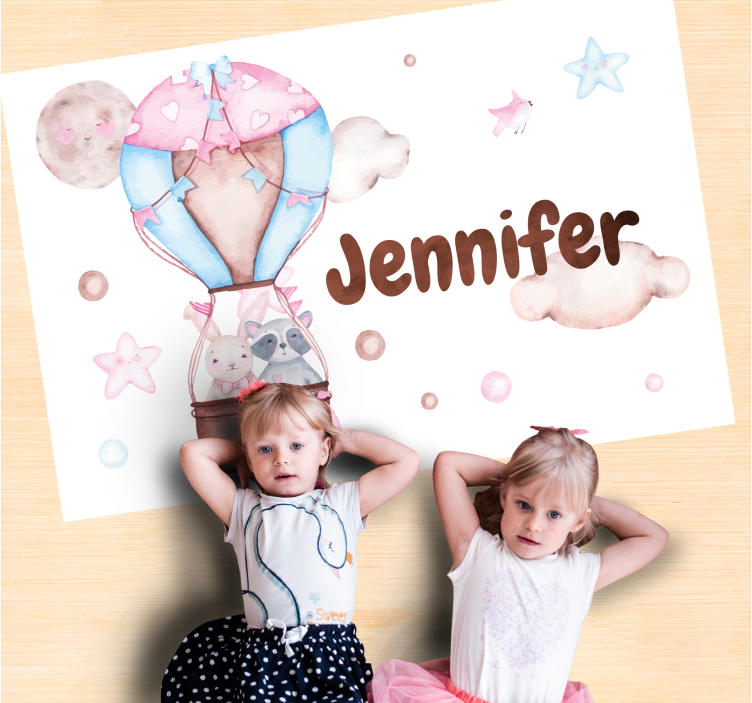 Oro balionas vinyl kilimėlis su vardu - „Tenstickers“