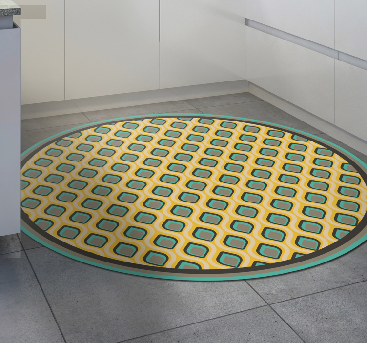 Modernus vidurio amžiaus raštas kilimas virtuvei - „Tenstickers“