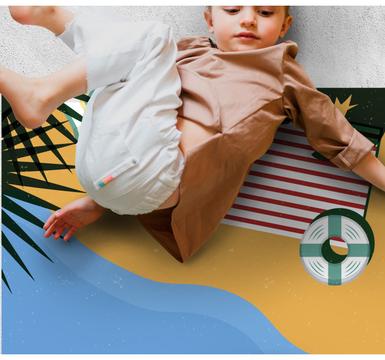 Paplūdimio pikniko scena gamtos vinilinis kilimas - „Tenstickers“