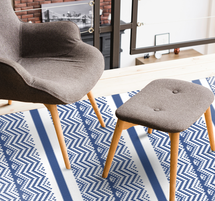 Paprastas mėlynų dryžių kilimas - „Tenstickers“