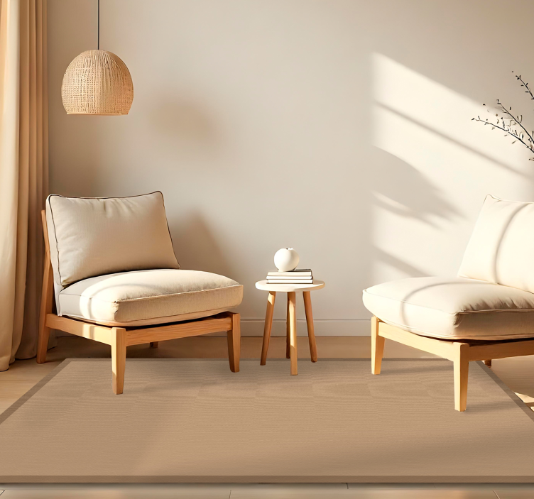 Paprasto džiuto įvaizdis valgomosios kambario kilimas - „Tenstickers“