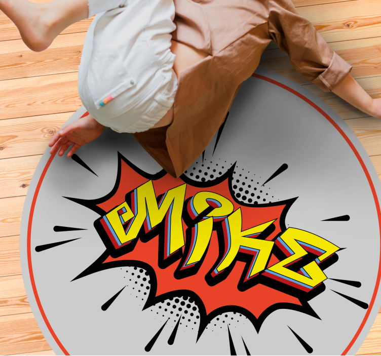 Pavadinimo sprogimas vinyl kilimėlis su vardu - „Tenstickers“