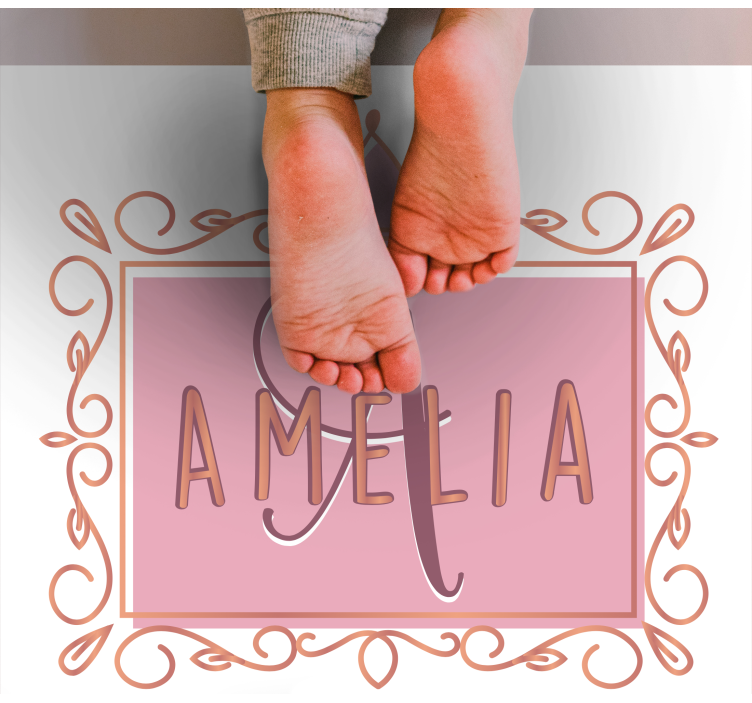 Personalizuota princesės karūna vinilinis kilimėlis - „Tenstickers“