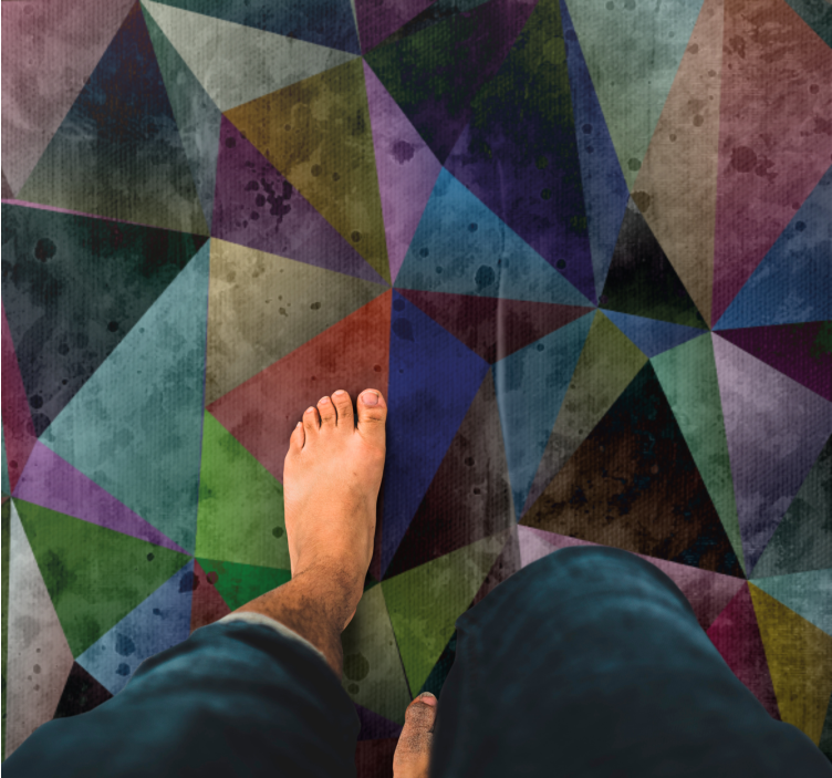 Pikaso stiliaus spalvų gylio raštas modernus kilimas - „Tenstickers“