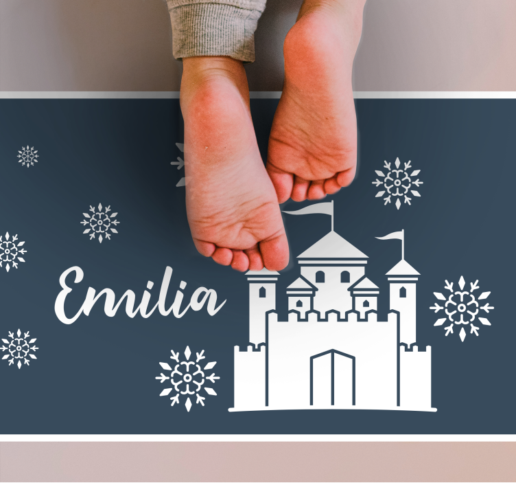 Pilies žaisminga scena vinyl kilimėlis su vardu - „Tenstickers“