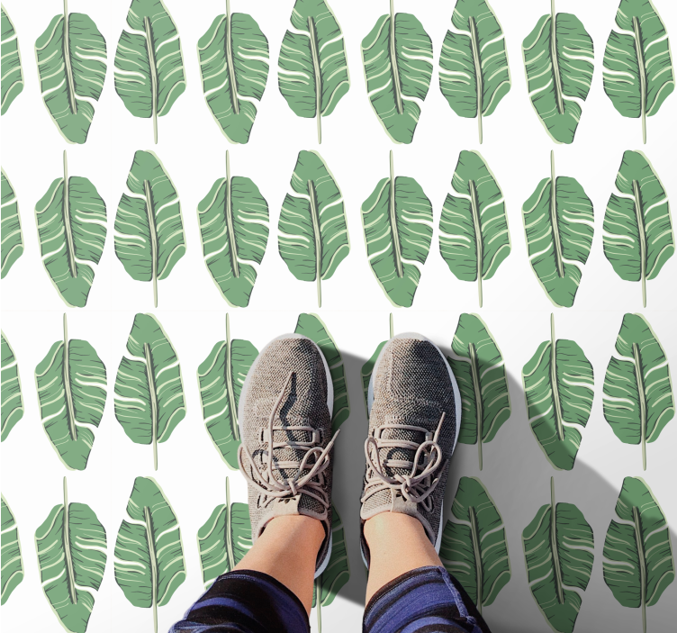Prabangus lapų motyvas gamtos vinilinis kilimas - „Tenstickers“