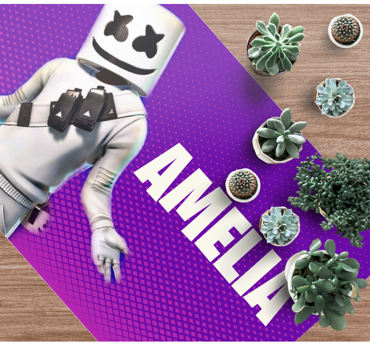 Dj figūrėlė su vardu paaugliams vinilo kilimėlis - „Tenstickers“