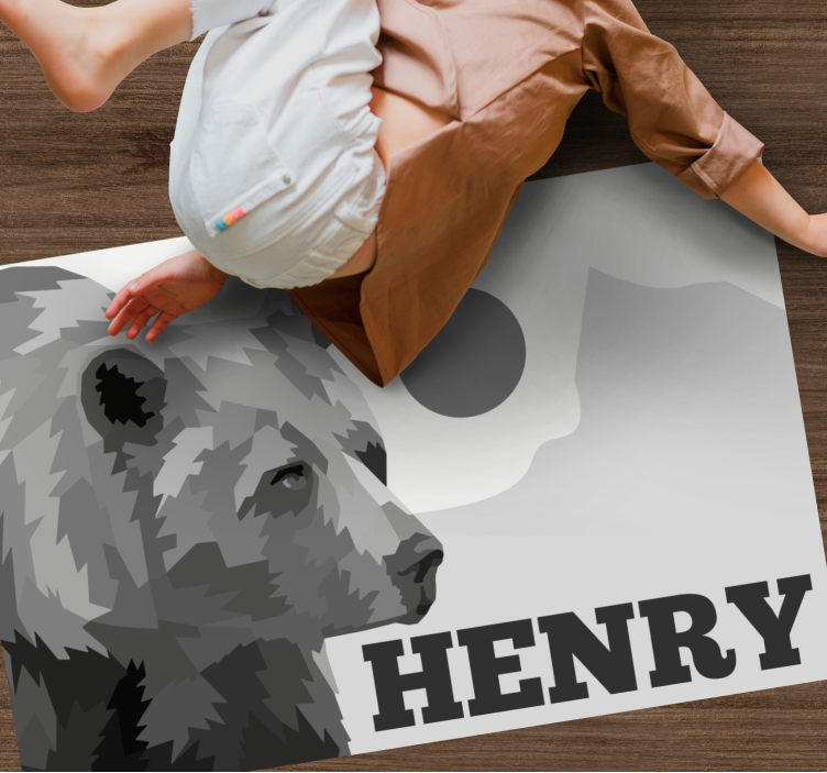 Pritaikomas lokys vinyl kilimėlis su vardu - „Tenstickers“