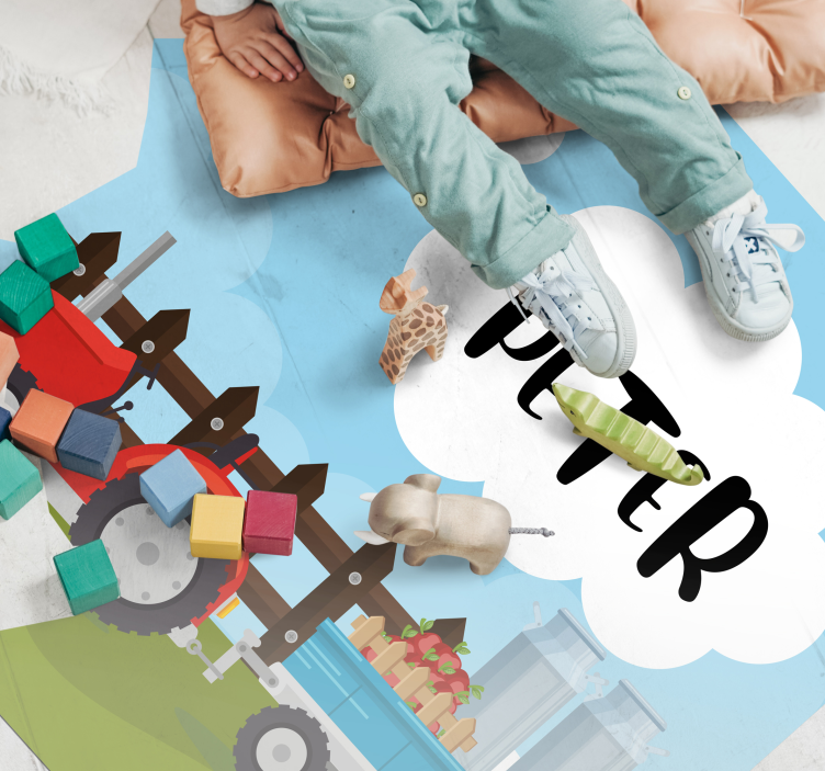 Pritaikomas ūkis vinyl kilimėlis su vardu - „Tenstickers“