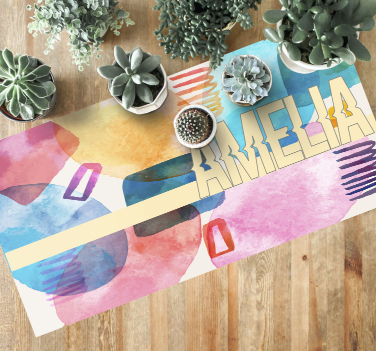 Pritaikytas pavadinimas vinyl kilimėlis su vardu - „Tenstickers“