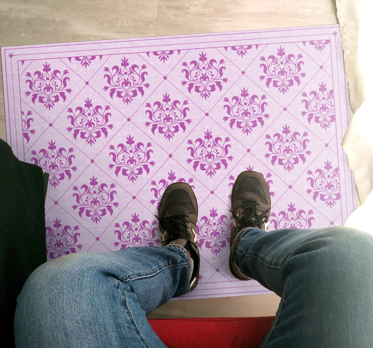 Puošnus damasko raštas senoviniai viniliniai kilimas - „Tenstickers“