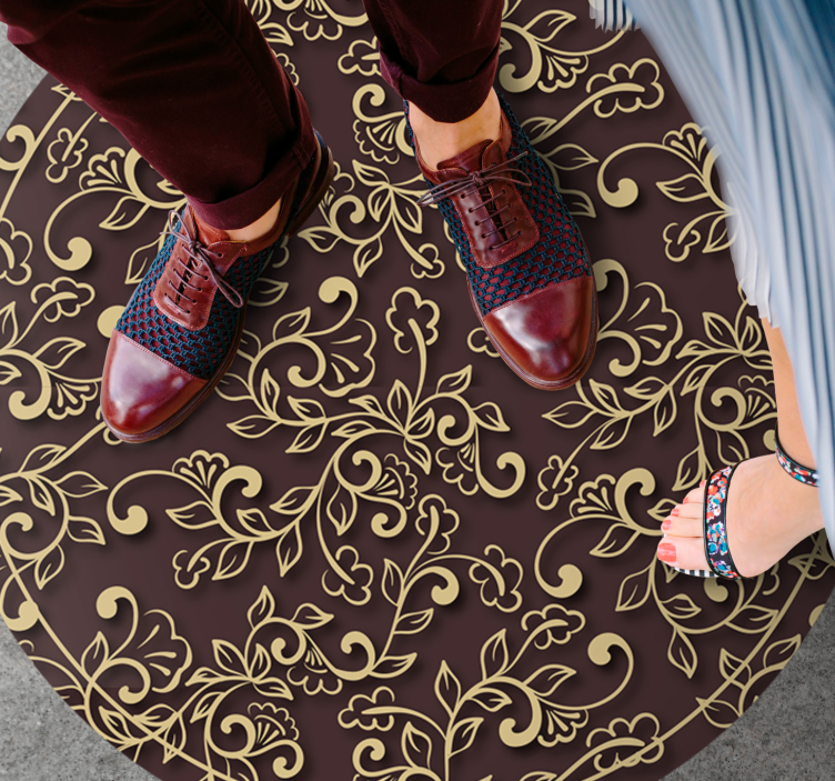 Puošnus sūkurio raštas senoviniai viniliniai kilimas - „Tenstickers“