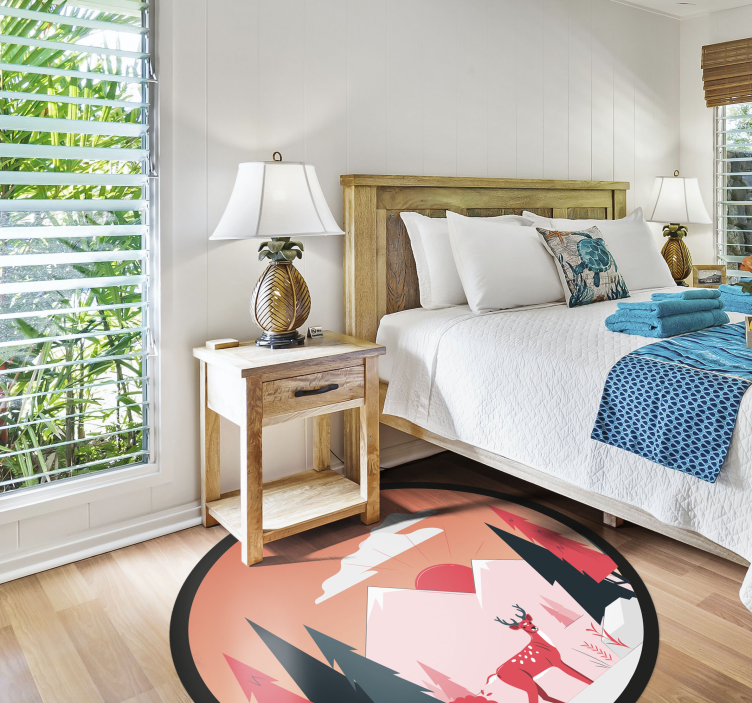 Rami dykumos scena gamtos vinilinis kilimas - „Tenstickers“