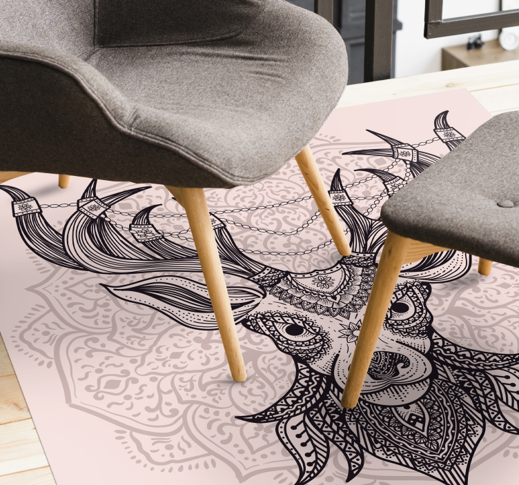 Raštuotas briedžių gyvūnų kilimas - „Tenstickers“