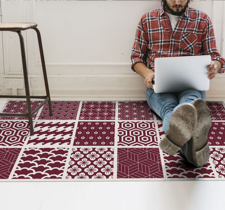 Raštuotas plytelių klojimas mozaikinė vinilo kilimėlė - „Tenstickers“