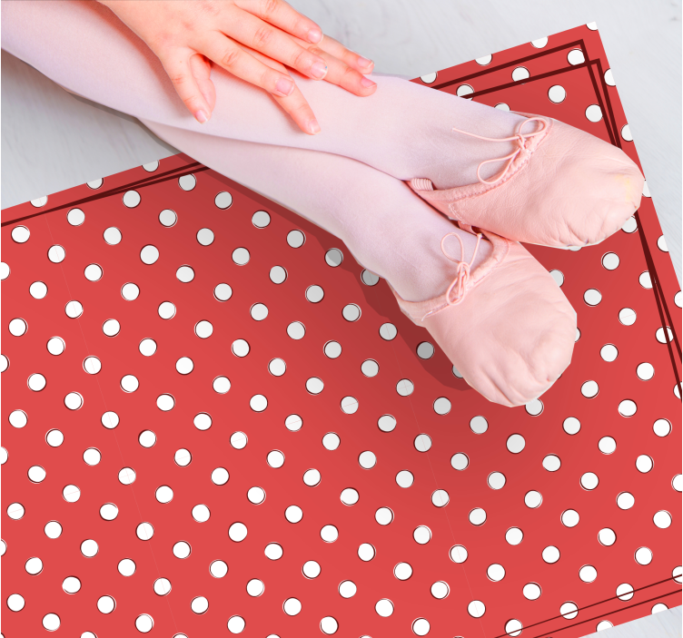 Raudoni taškeliai medžio efekto kilimas - „Tenstickers“