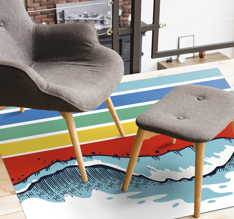 Retro bangų senovinis kilimas grindims - „Tenstickers“