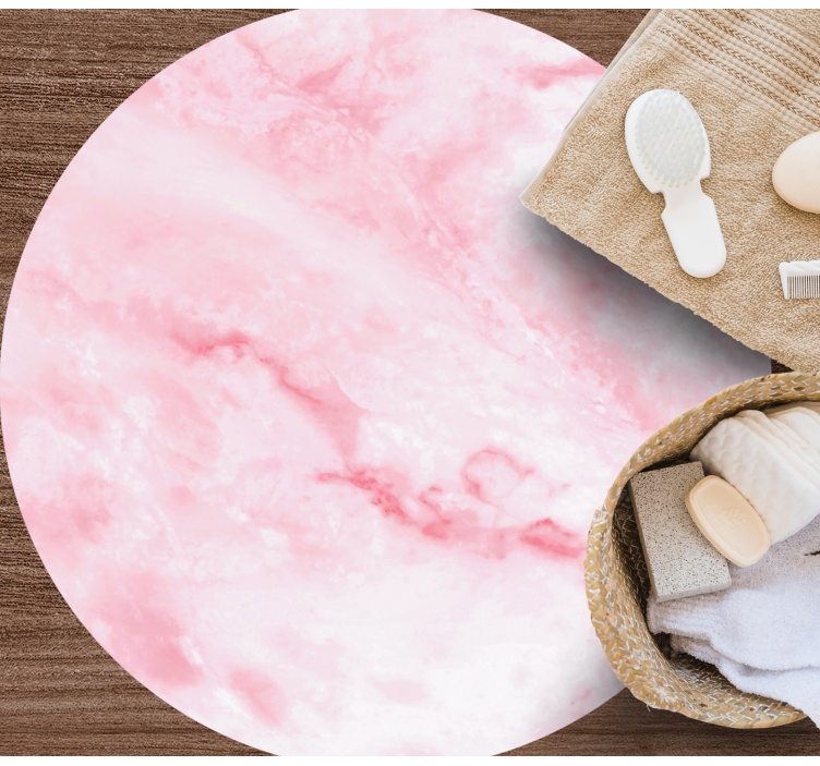 Rožinis realistinis efektas Marmurinis vinilo kilimas - „Tenstickers“