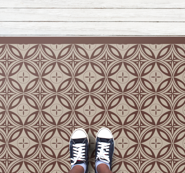 Rudos raštuotos formos mozaikinė vinilo kilimėlė - „Tenstickers“