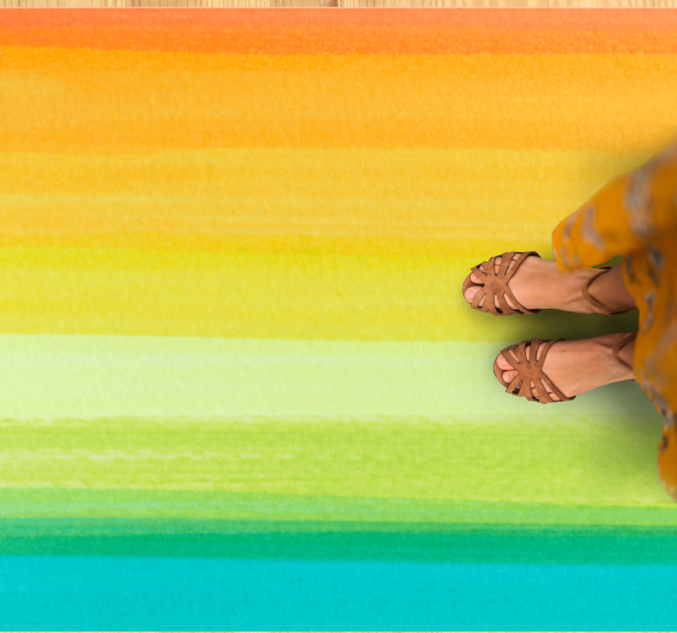 Ryškios gradiento linijos vinilinis kilimas svetainei - „Tenstickers“