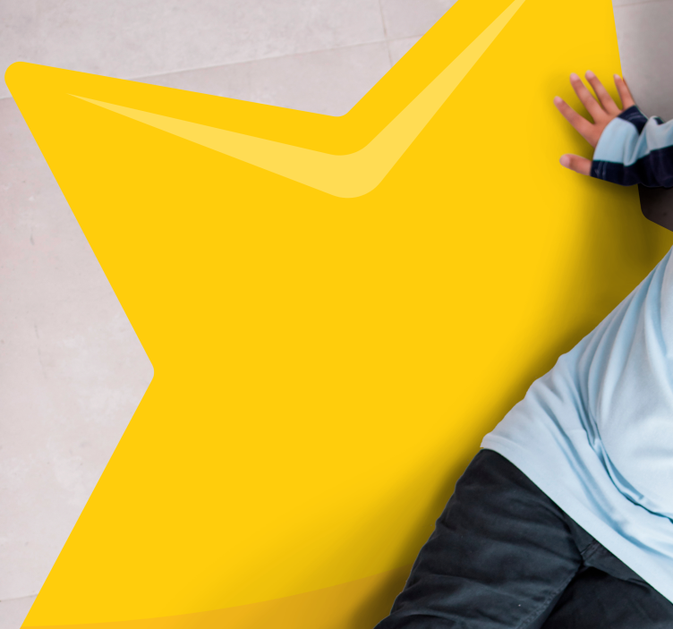 Ryškios žvaigždės formos paaugliams vinilo kilimėlis - „Tenstickers“