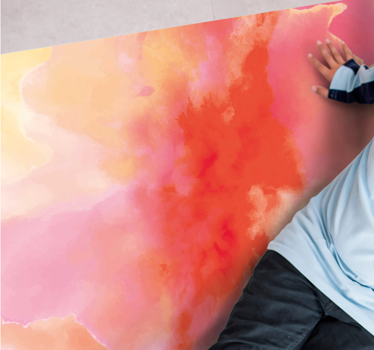 Ryškių abstrakčių atspalvių vinilinis kilimėlis - „Tenstickers“