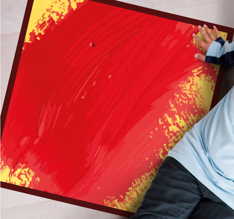 Ryškių spalvų purslas modernus vinilinis kilimas - „Tenstickers“