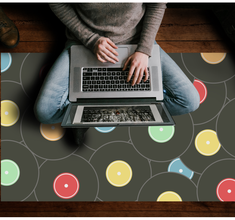 Paaugliams vinilo kilimėlis „gyvybingi vinilo diskai“ - „Tenstickers“