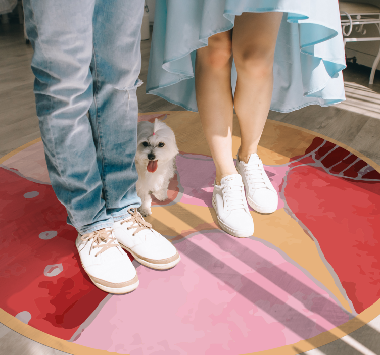 Ryškūs gėlių motyvai koridoriaus vinilinė kilimėlė - „Tenstickers“